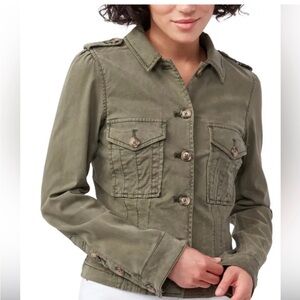 PAIGE Pacey Jacket Military Jacket Size Small Olive Green
